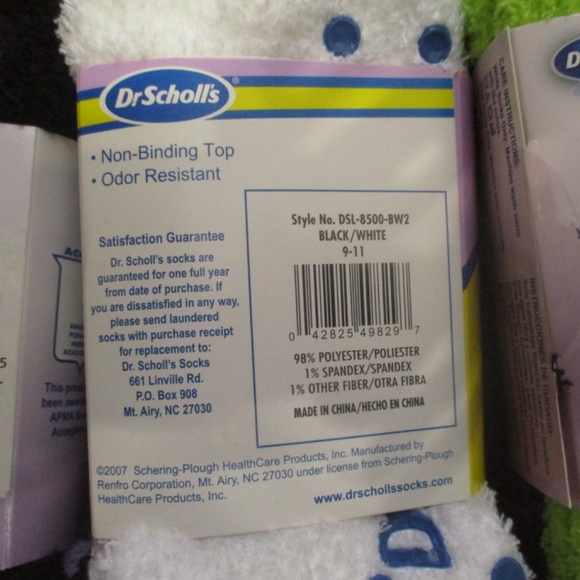 Dr. Scholl's Socks Bundle Variety 10 Pack Womens 4-10 Multicolor Spa Low Cut - Picture 11 of 14
